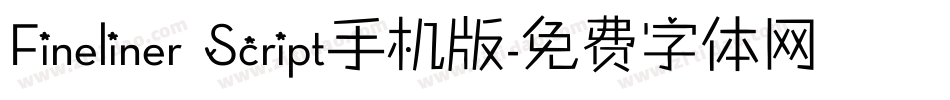 Fineliner Script手机版字体转换